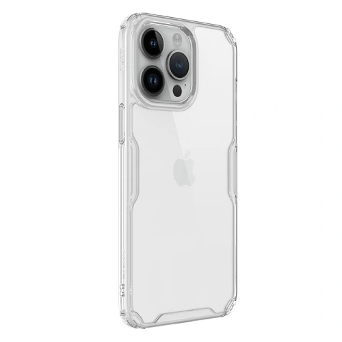 Transparent Nillkin Nature Pro case, showcasing the design of the iPhone 15 Pro.
