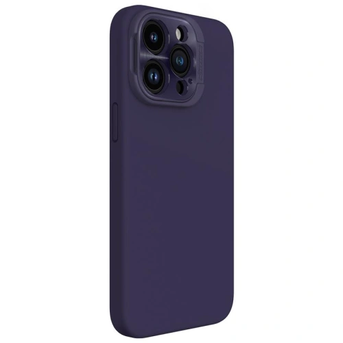 Stylische Nillkin Hülle in der Farbe Deep Purple, die das Apple iPhone 15 Pro Max schützt.