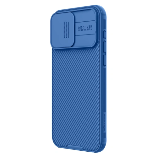 Husa Nillkin CamShield Pro Magnetic Case de culoare albastră pentru Apple iPhone 15 Pro Max