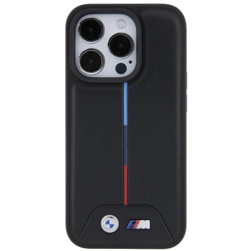 Etui BMW na iPhone 15 Pro Max, z bliska, ukazujące jakość materiału
