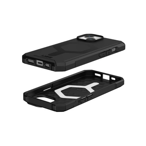 Θήκη UAG τοποθετημένη σε Apple iPhone 15, παρουσιάζοντας τον σύγχρονο σχεδιασμό και την προστασία.