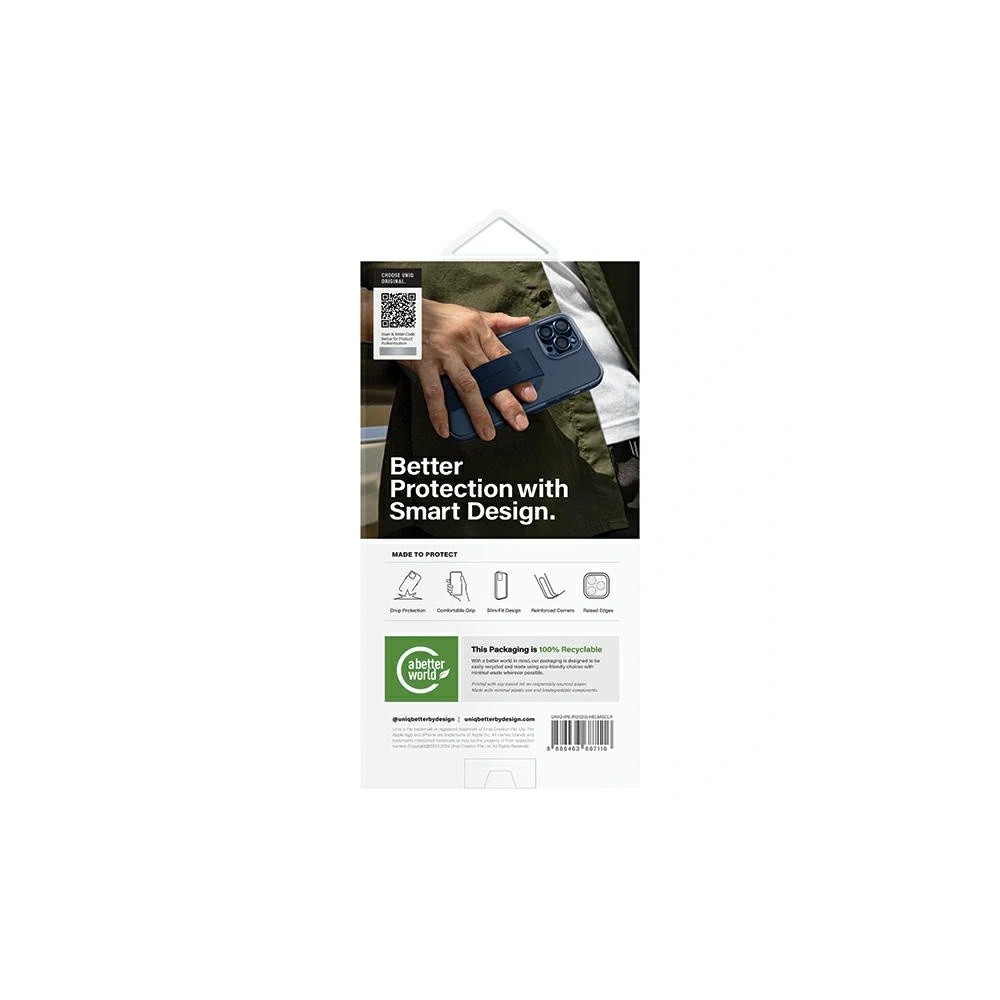UNIQ Better By Design Heldro Mag (compatible con carga magnética MagClick™) Funda para teléfono (iPhone 15 Pro Max) (negro