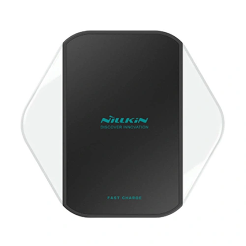 Încărcător wireless Nillkin Magic Cube MC020 de culoare neagră, cu cablu inclus.