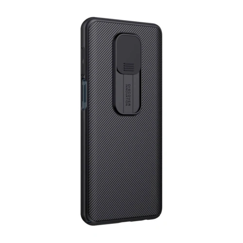 Etui Nillkin CamShield zamontowane na Xiaomi Redmi Note 9 Pro Max, prezentujące elegancki wygląd.