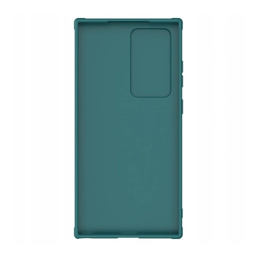 Husa Nillkin CamShield Leather de culoare verde, perfect adaptată pentru Samsung Galaxy S23 Ultra.