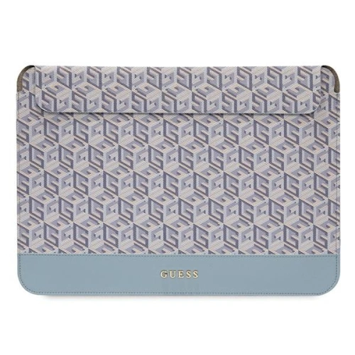 Torba Guess Sleeve GUCS14HGCFSEB w kolorze niebieskim, idealna do przenoszenia laptopa 14".