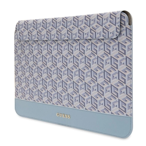 Zbliżenie na wzór GCube Stripes na torbie Guess, podkreślające jej nowoczesny design.