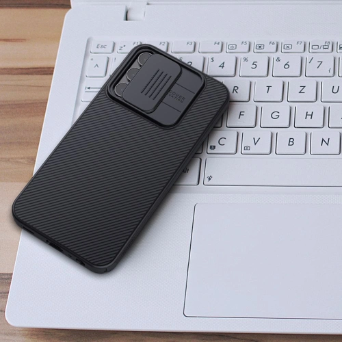 Details of the Nillkin CamShield case, showing precise cutouts for ports