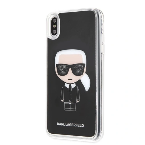 Detale etui Karl Lagerfeld, ukazujące elegancki design i wykończenie.
