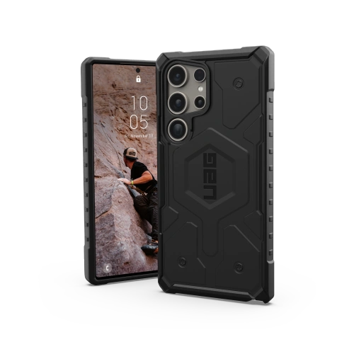 Etui UAG Pathfinder w kolorze czarnym, idealnie dopasowane do Samsung Galaxy S24 Ultra 5G.