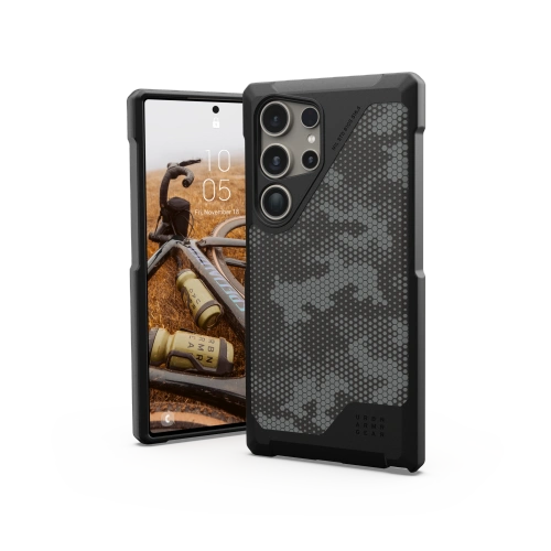 Etui UAG Metropolis LT w kolorze camo, idealnie dopasowane do Samsung Galaxy S24 Ultra 5G.