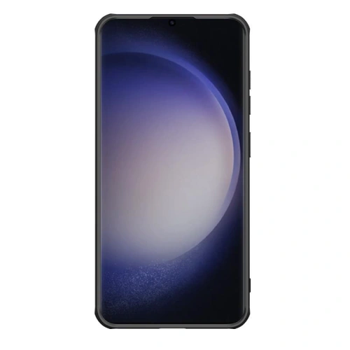Husa Nillkin pentru Samsung Galaxy S24, cu decupaje precise pentru porturi și butoane.
