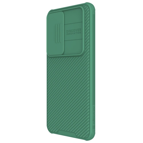 Husa verde Nillkin CamShield Pro, oferind o protecție excelentă telefonului