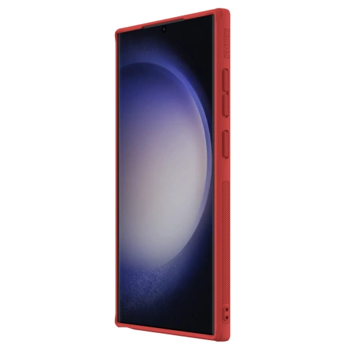 Widok etui Nillkin Super Frosted Shield Pro z boku, pokazujący wycięcia na porty