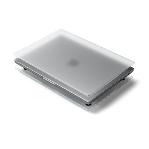 Satechi Eco Hardshell case in transparent color, perfectly fitting the MacBook Pro 14