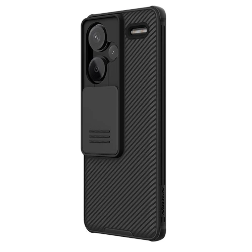 Nillkin CamShield Pro Hülle in Schwarz, ideal für Xiaomi Redmi Note 13 Pro+ Plus 5G.