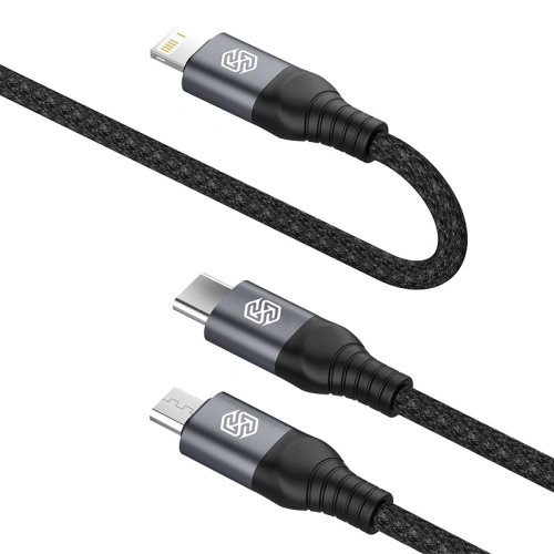 3w1 Nillkin Swift Pro Kabel, ideal zum Laden mobiler Geräte.
