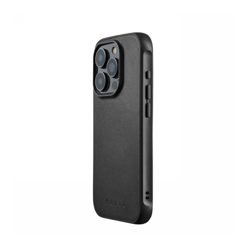 Etui Mujjo Impact Case w kolorze czarnym, idealnie dopasowane do Apple iPhone 15 Pro MagSafe.