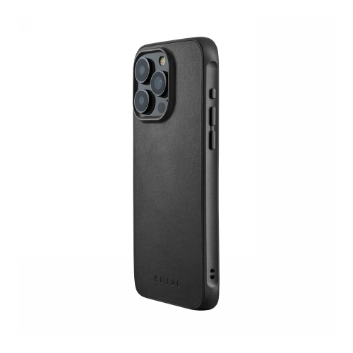 Etui Mujjo Impact Case w kolorze czarnym, idealne dopasowanie do Apple iPhone 15 Pro Max.