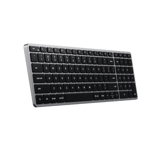 Satechi Slim X2 Bluetooth Keyboard - top view, showcasing its slim design and keys.