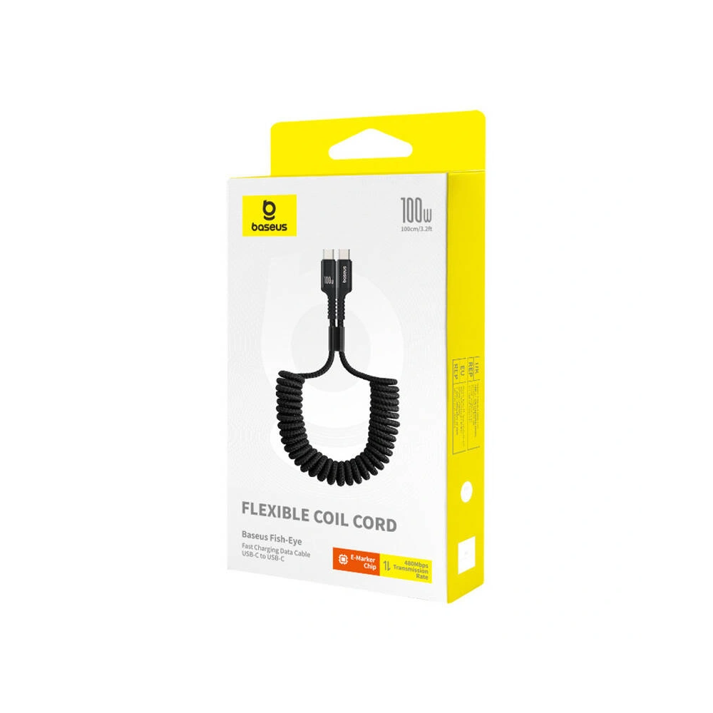 Упаковка кабеля Baseus Fish-Eye USB-C 100W