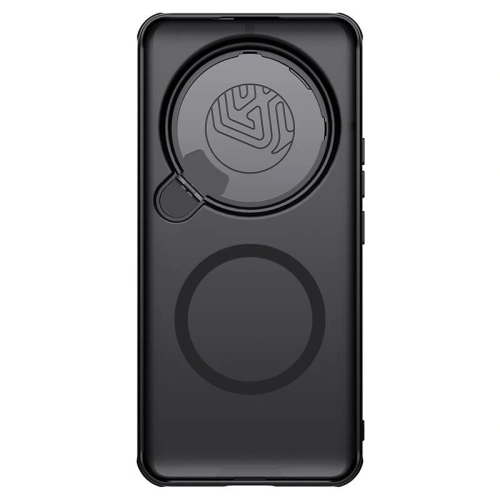 Ansicht des Nillkin Etuis mit MagSafe-Funktion, das eine einfache Befestigung von Zubehör ermöglicht.