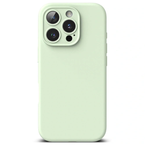Etui Ringke zamontowane na iPhone 16 Pro, podkreślające jego smukły design.