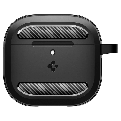Spigen Rugged Armor case for AirPods 5, bottom with cutout for USB-C port