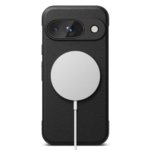 Etui Ringke Onyx zamontowane na Google Pixel 9, pokazujące idealne dopasowanie.