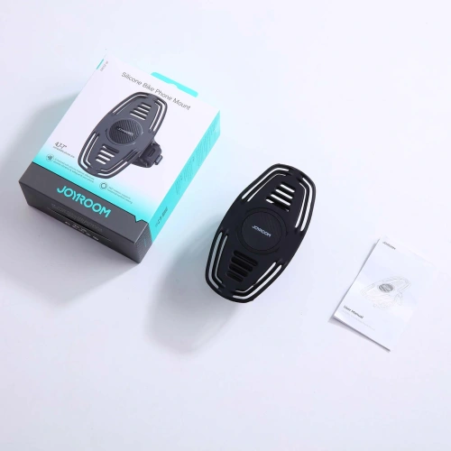 Widok na uchwyt Joyroom JR-ZS382, idealny do jazdy na rowerze