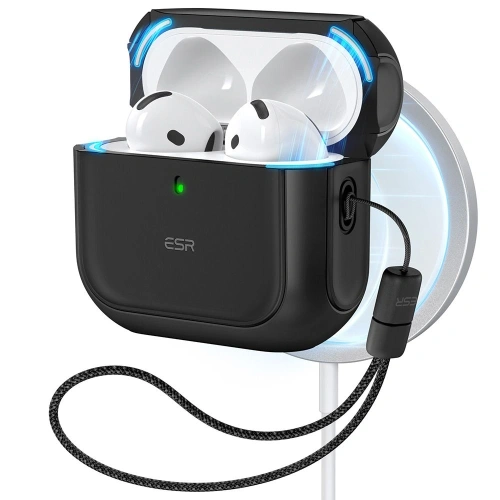 ESR Orbit HaloLock case with MagSafe for Apple AirPods 5 and AirPods 4, black
