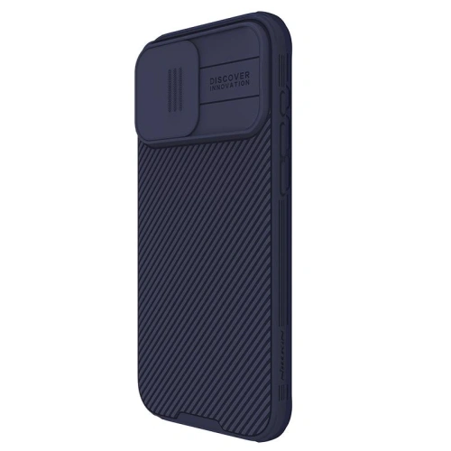 Nillkin Camshield Pro case in dark purple, perfect for Apple iPhone 16 Pro Max.