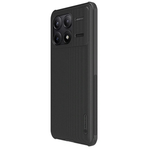 Obal Nillkin Super Shield Pro Magnetic v černé barvě, ideálně přizpůsobený pro Xiaomi Redmi K70.