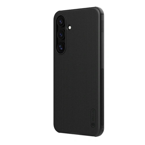 Nillkin Super Shield Pro case in black, perfectly fitted for Samsung Galaxy S24 FE.