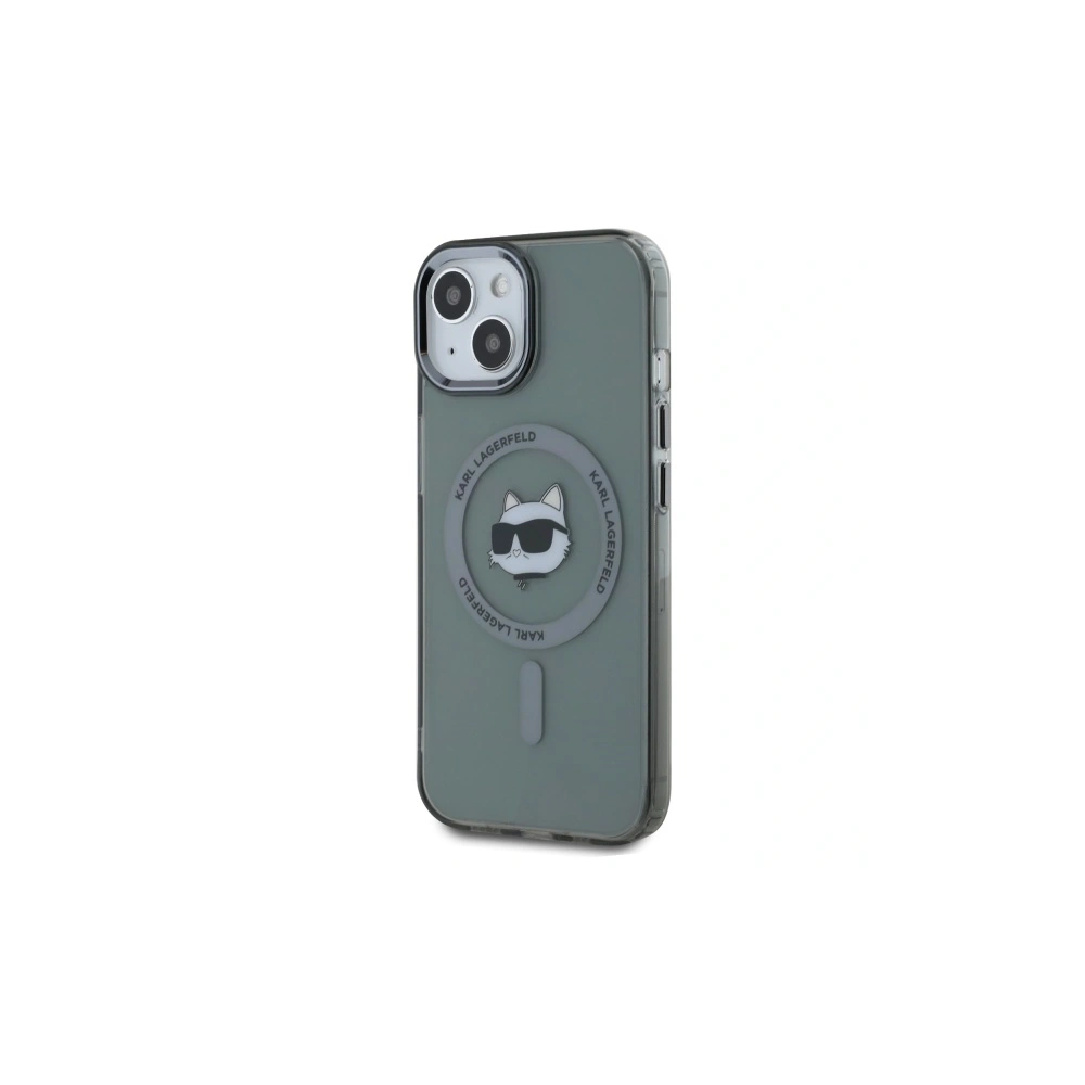 Karl Lagerfeld KLHMP15SHLSCHK Apple iPhone 15 hardcase IML Metal