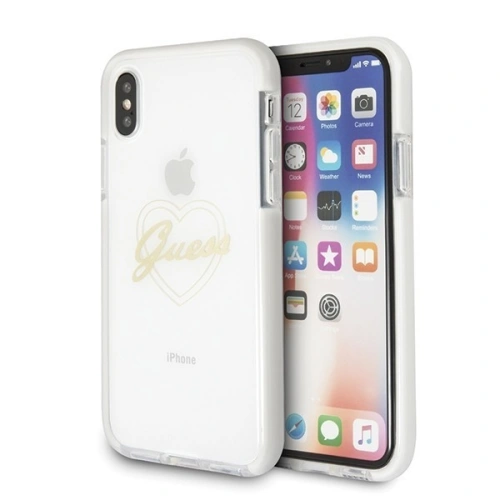 Etui Guess GUHCPXSHGO w kolorze złotym, idealne dla Apple iPhone X/XS.