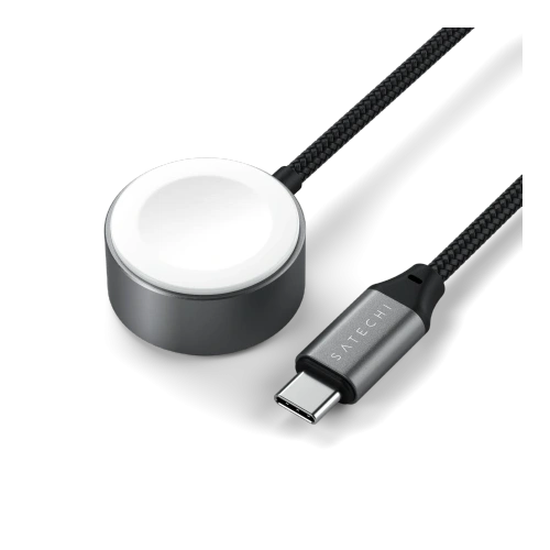 Close-up of the 20 cm Satechi USB-C cable, perfect for charging devices.