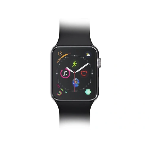 Folia ochronna 3mk aplikowana na smartwatch, chroniąca ekran przed zarysowaniami