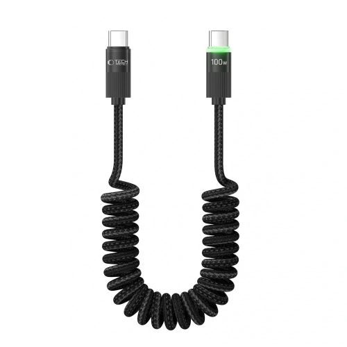 Tech-Protect UB20T Ultraboost USB-C 100W 5A spring cable, extendable to 180 cm