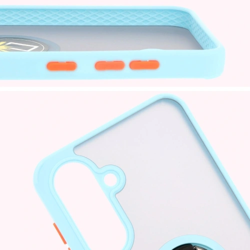 Etui Bizon Case Hybrid Ring z hybrydowego materiału, zapewniające ochronę telefonu.