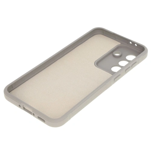 Widok etui Bizon Case Tur z przodu, z wycięciami na porty i przyciski.