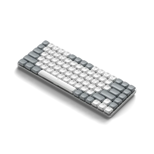 Satechi SM1 Slim Mechanical Backlit Keyboard in action, ideal for work and entertainment.