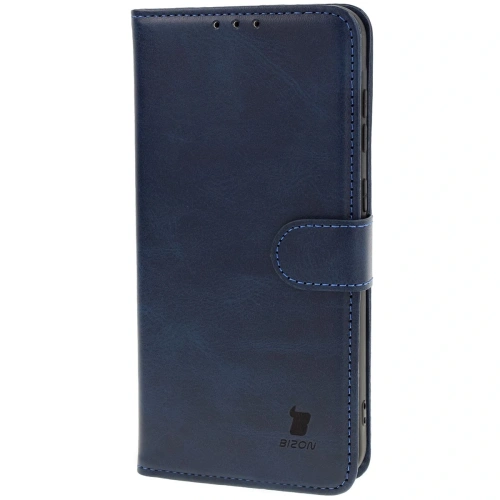 Zbliżenie na etui Bizon Case Pocket, ukazujące detale i wycięcia na porty.