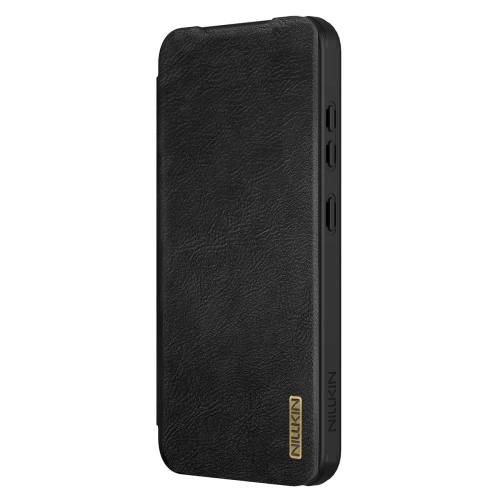 Das Nillkin Qin Pro Case auf einem Samsung Galaxy S25+ Plus, das ein modernes Design zeigt.