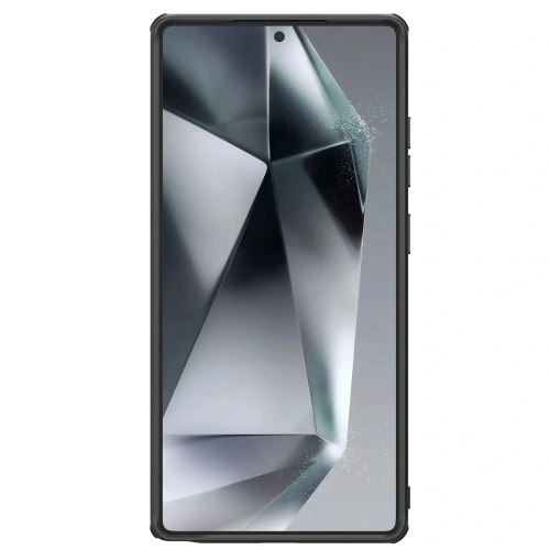 Nillkin Super Frosted Shield Pro case in black, perfect for Samsung S25 Ultra