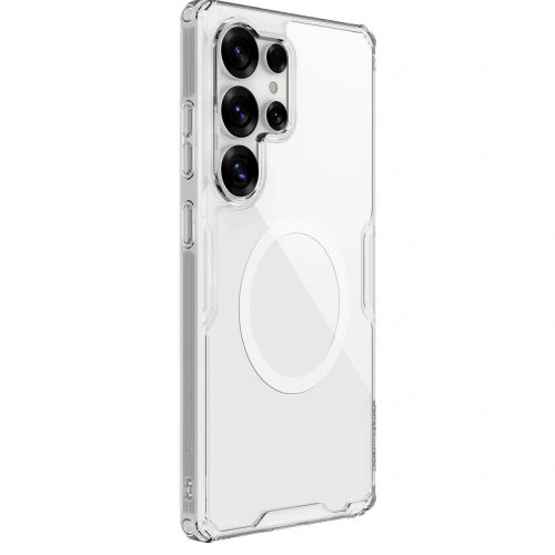 Husa Nillkin Nature TPU Pro în culoarea albă, ideală pentru Samsung Galaxy S25 Ultra.