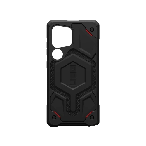 Etui UAG Monarch Pro w kolorze kevlar black, idealnie dopasowane do Samsung Galaxy S25 Ultra 5G.