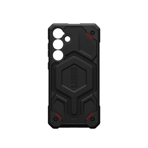 Etui UAG Monarch Pro w kolorze kevlar black, idealnie dopasowane do Samsung Galaxy S25+ Plus 5G.