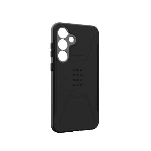 Zbliżenie na hybrydowy materiał etui UAG, ukazujące jego trwałość i elegancki design.