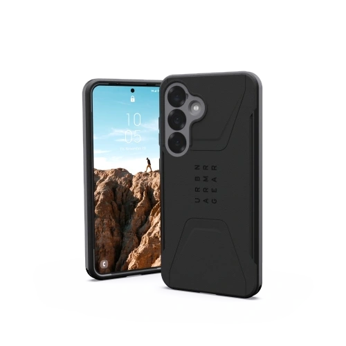 Etui UAG z bliska, pokazujące detale i precyzyjne wycięcia na porty.